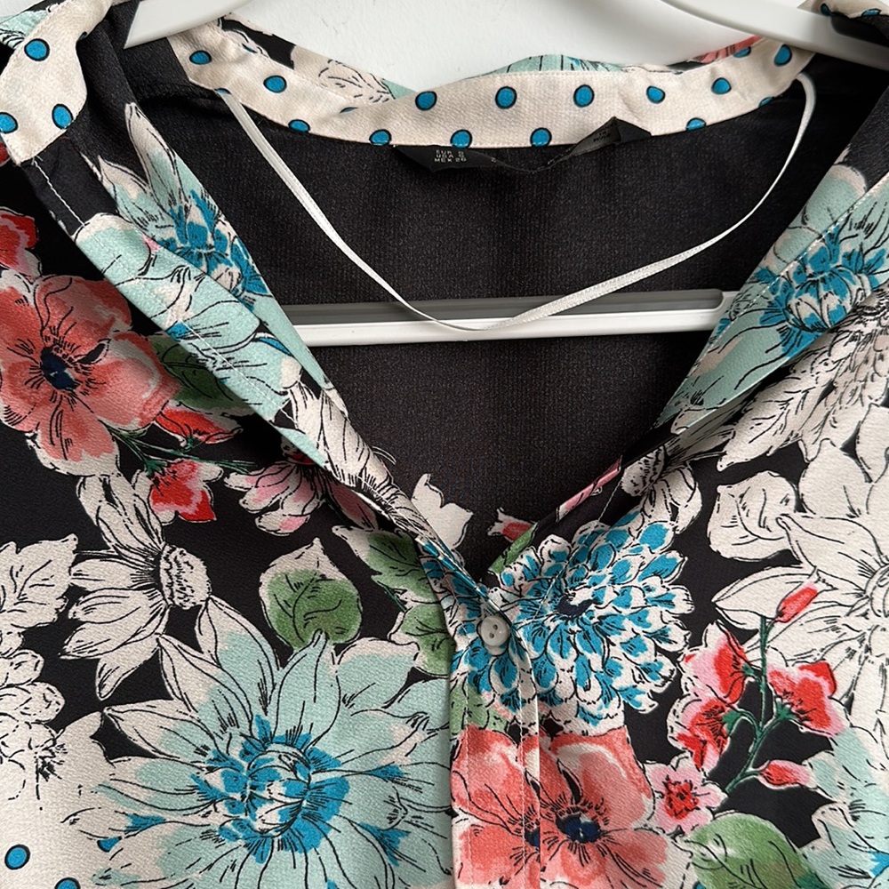 Zara Basic Collection Small Polka Dot Multicolor … - image 3